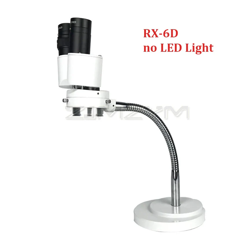 8X Stereo Microscope with LED Light Binocular Stereo Microscope Adjustable Hose for Dentist Oral Soldering PCB Repair Tool RX-6D - Image 7
