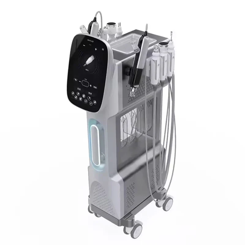 9 Handle H2O2 Skin Care Facial Machine Whitening Oxygen Jet Peel Water Aqua Peeling Dermabrasion for Wrinkle Removal on Face FOB - Image 6