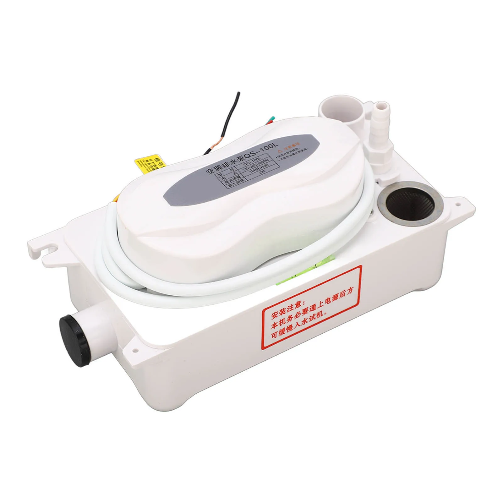 Air Conditioning Drain Pump HVAC Condensate Removal Water Pump with 600ml Storage Tank AC110‑240V 100L/H