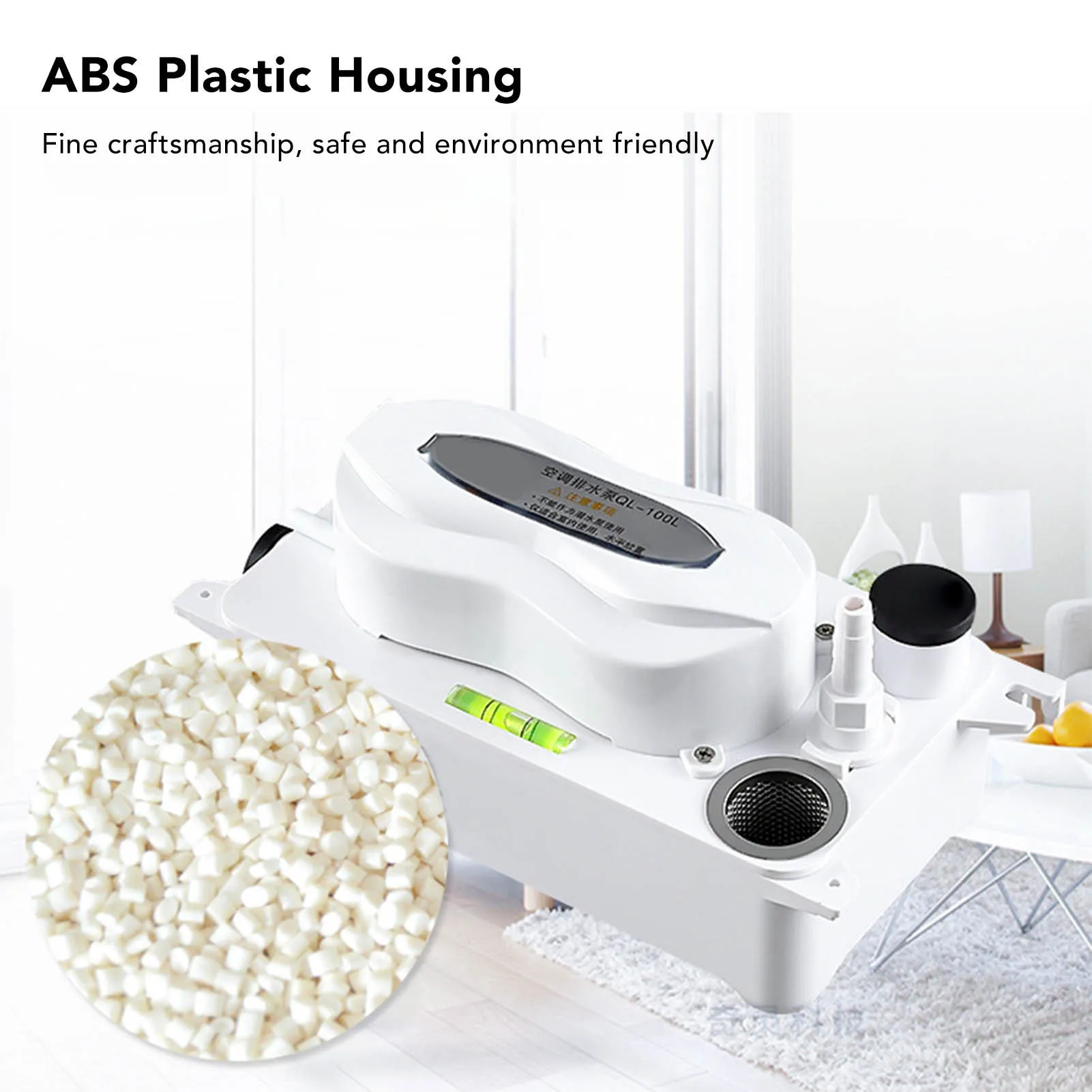 Air Conditioning Drain Pump HVAC Condensate Removal Water Pump with 600ml Storage Tank AC110‑240V 100L/H - Image 3