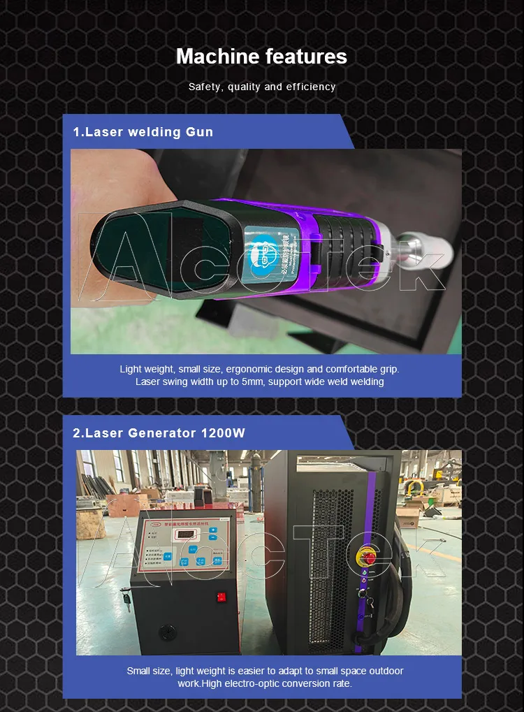 Air-Cooled Portable Laser Welding Machine Handheld Laser Welding Machine 1500w 2000w Laser Welding Cutting Machine For 3mm Metal - Image 5