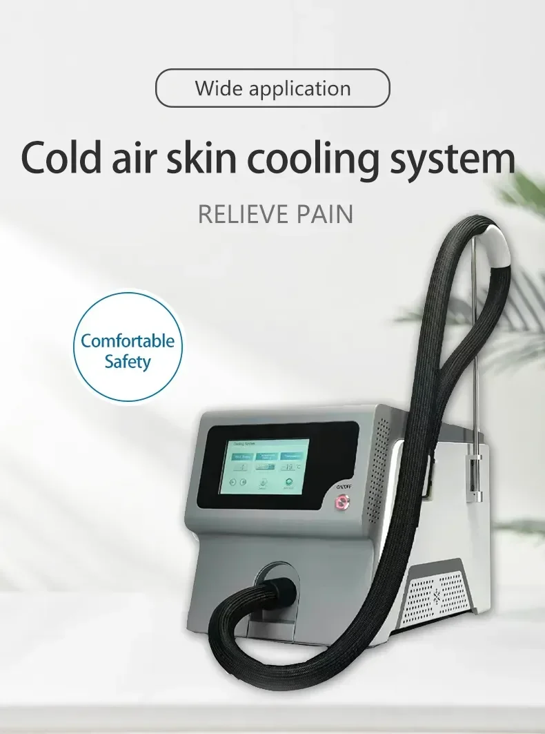 Air Cooling System For Laser Treatment Zimmer Air Skin Cooler Machine Low Temperature Cold Air Device