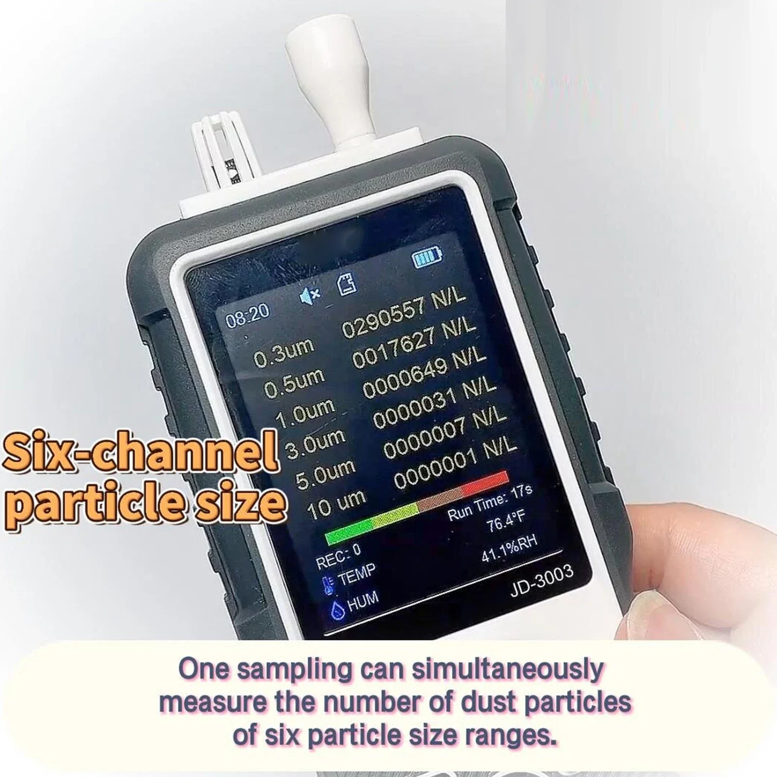 Air Particulate Matter Tester Counter Professional Dust Particle Air Quality Monitor for Indoor Outdoor - Image 2