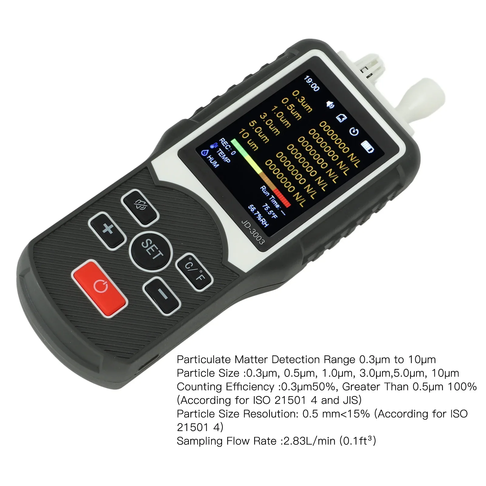Air Particulate Matter Tester Counter Professional Dust Particle Air Quality Monitor for Indoor Outdoor - Image 4