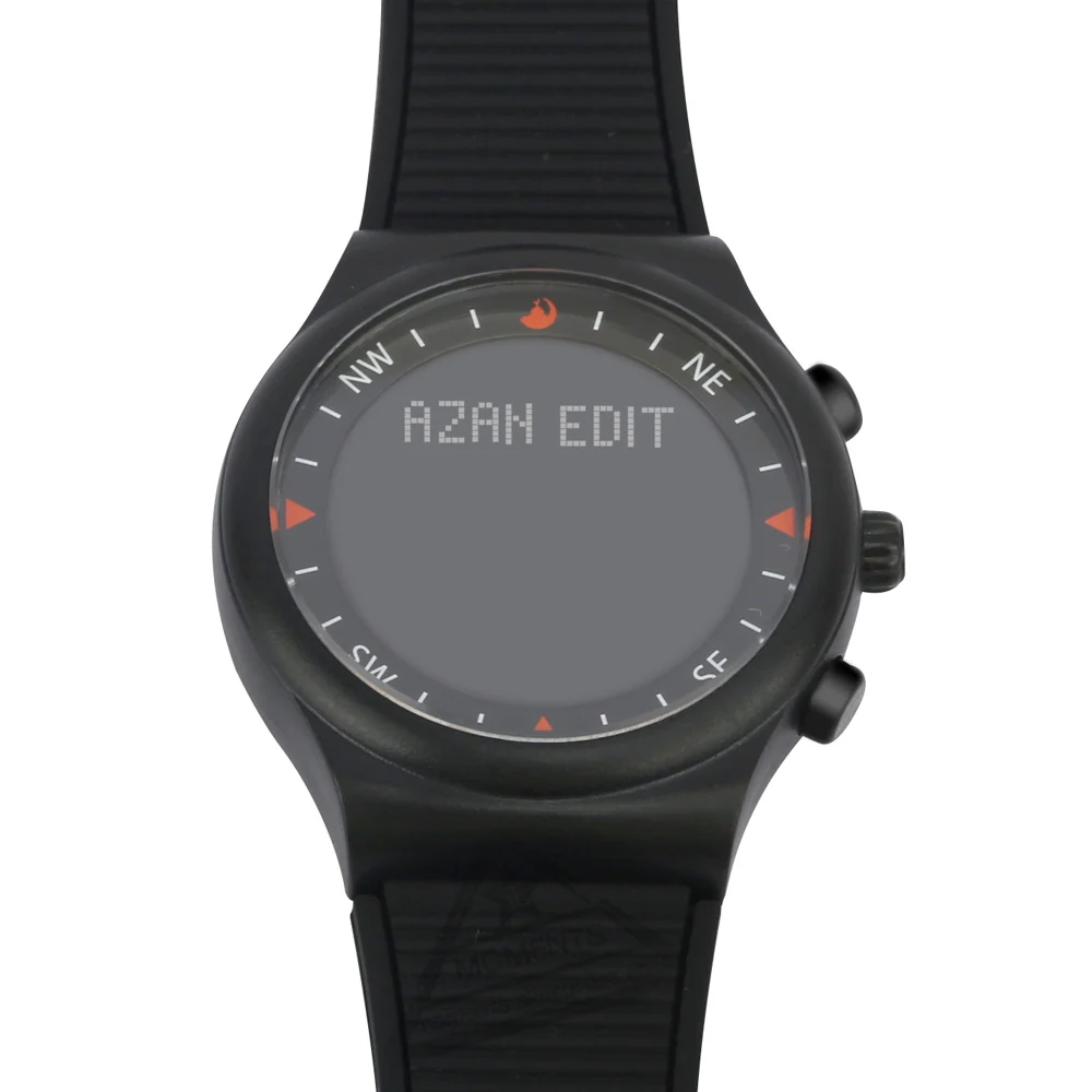 Muslim Watch for Prayer with Qibla Compass Adhan Alarm Hijri Calendar Islamic Al Harameen Fajr Time Wristwatch Arabic Clock - Image 4