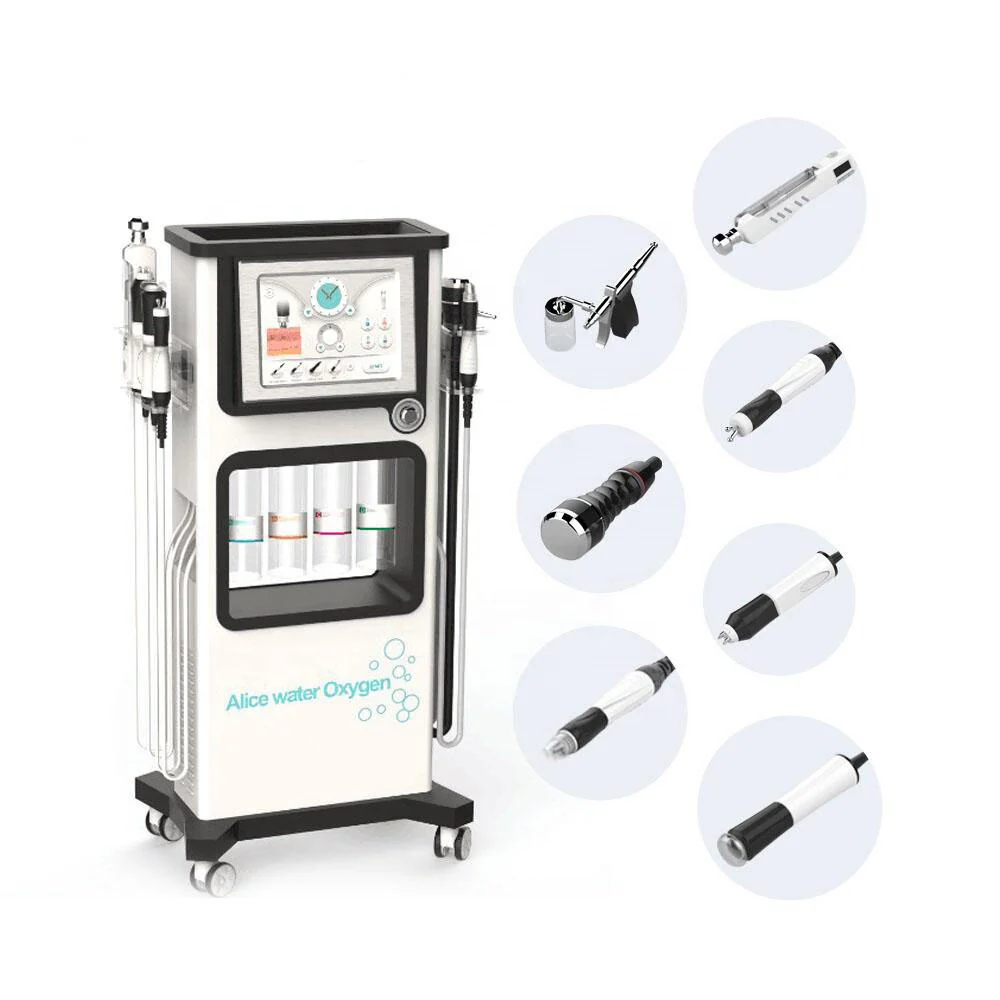 Alice Super Bubble 7 In 1 OxyGen Super Facial Care RF Ultrasonic Therapy Machine hydro dermabrasion - Image 2