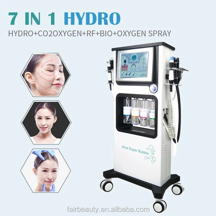 Alice Super Bubble 7 In 1 OxyGen Super Facial Care RF Ultrasonic Therapy Machine hydro dermabrasion - Image 4