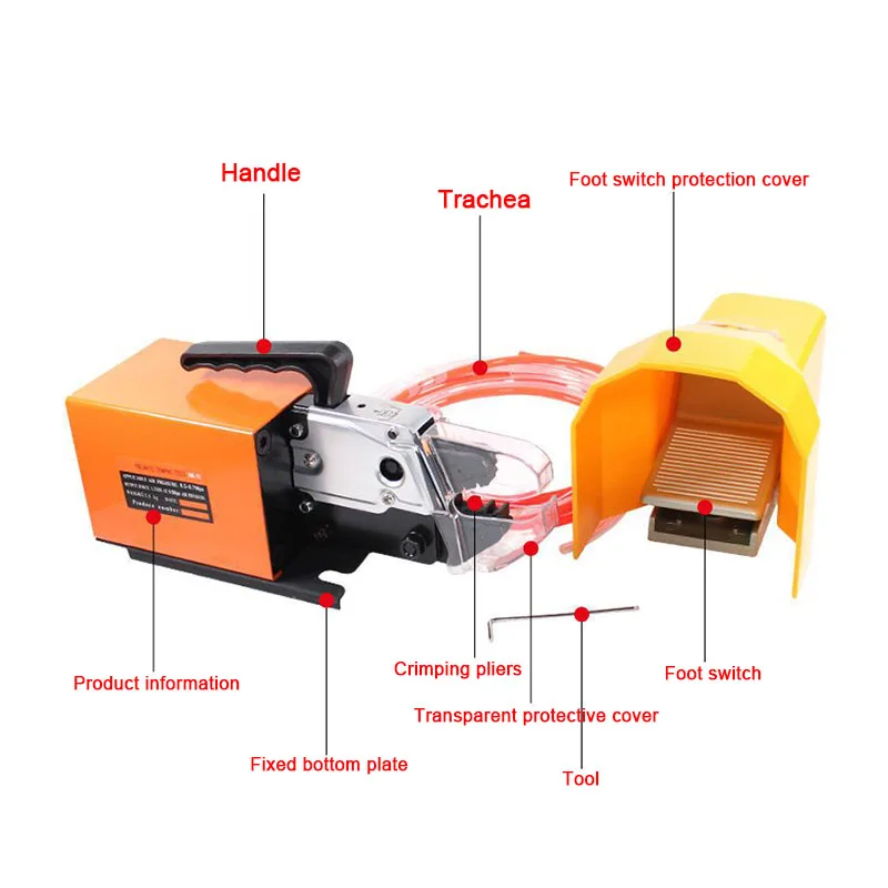 AM-10 Pneumatic Crimping Machine Cold Pressing Automatic Terminal Machine Crimping Machine Crimping Tool - Image 2