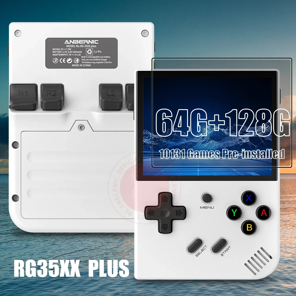 ANBERNIC RG35XX PLUS Retro Handheld Game PlayerBuilt-in 64G TF 5000+ Classic Games Support-HDMI TV Portable For Travel Kids Gift - Image 9