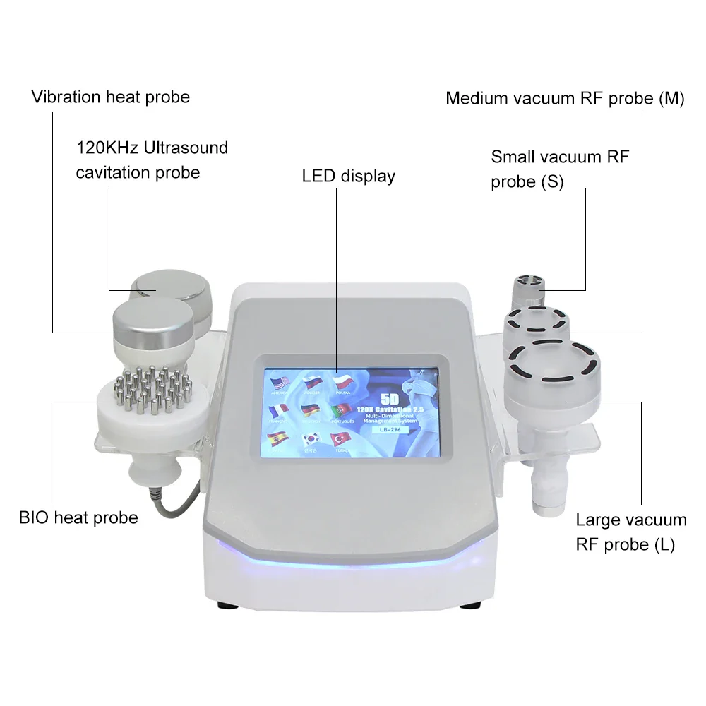 AOKO 120K Vacuum 5D Cavitation Ultrasonic Fat Burning Cellulite Removal Body Slimming Shape Massage Blast Multi-function Machine - Image 5