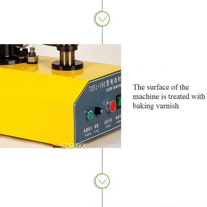 Automatic cans sealing machine plastic cans aluminum can sealing machine snacks dried fruit paper cans tin cans capping machine - Image 4