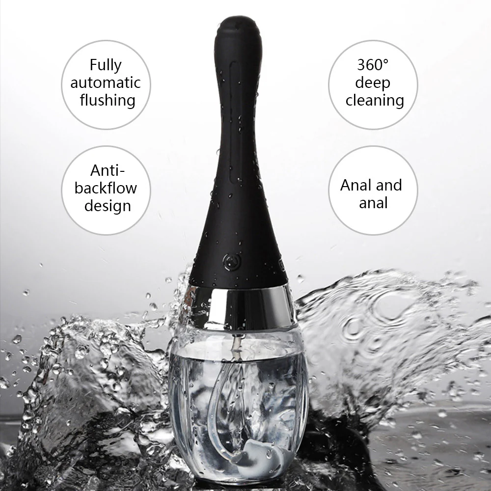 Electric Enema Bulb Automatic Anal Cleaner Colon Vaginal Cleaning Tool for Men and Women - Image 3