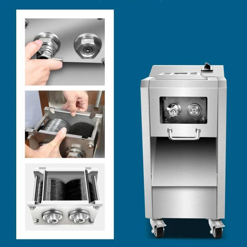 Automatic Electric Sliced Meat Cutter Multifonctional Meat Slicer Electric Rapid Cutting Diced Sliced Meat Cutting Machine - Image 2