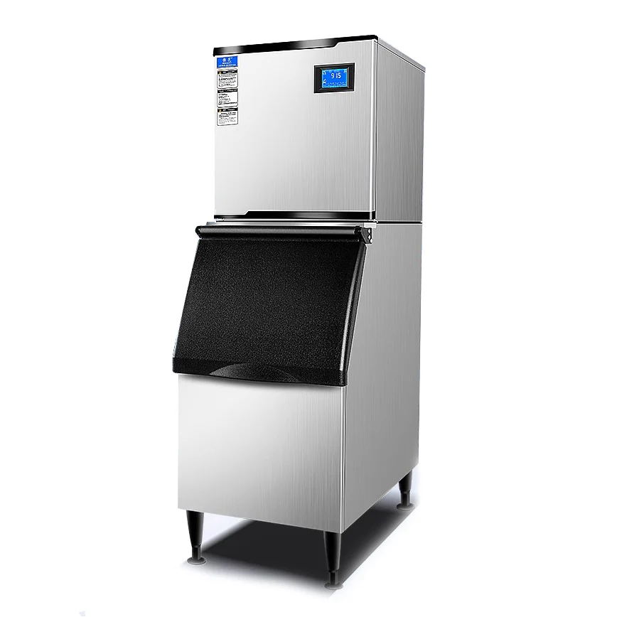 Automatic Ice Cube Maker Machine 170-420kg/Day Stainless Steel Ice Maker Machine Home Appliance for Bar Restaurant Commercial