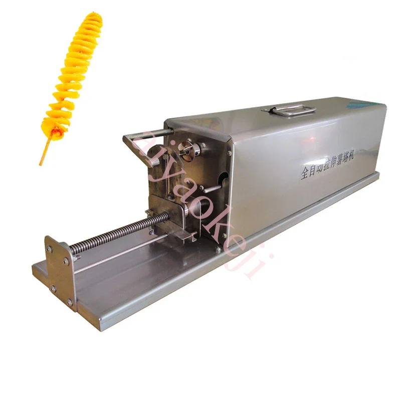 Automatic Tornado Potato Spiral Cutter Stretch Potato Cutter Machine  Electric Twister Tornado Spiral Potato Slicer Cutter - Image 3