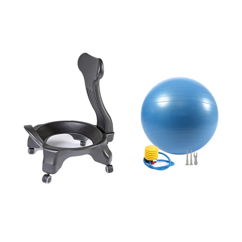 Balance Yoga Ball Chair With Roller, Home Explosion Proof Seat Maternity Fitness Safe Soft Elastic - Image 7