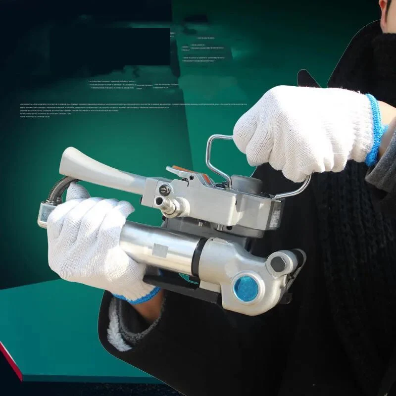 Baler Portable Pneumatic PET Strapping Wrapping Machine Banding Tool Packing Machine 12-19mm PP Plastic Strap - Image 4