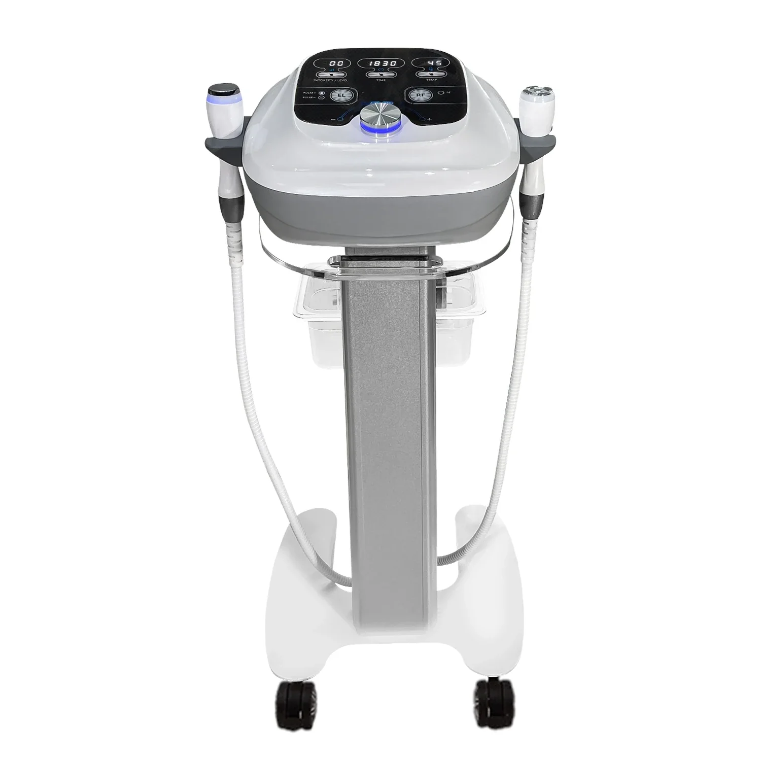Beauty Salon Trolley Salon Use Pedestal Rolling Cart Wheel Aluminum Stand Wooden Board Appliance Parts for Spa - Image 2