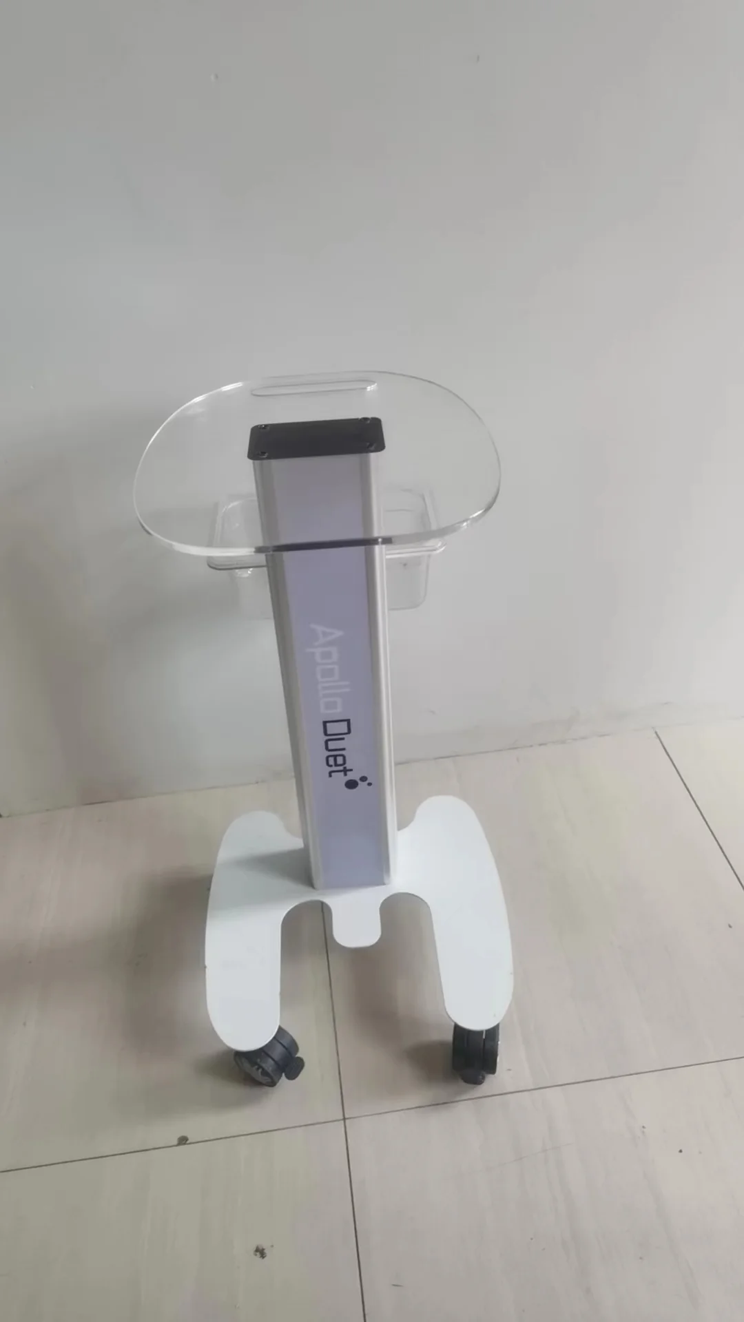 Beauty Salon Trolley Salon Use Pedestal Rolling Cart Wheel Aluminum Stand Wooden Board Appliance Parts for Spa - Image 4