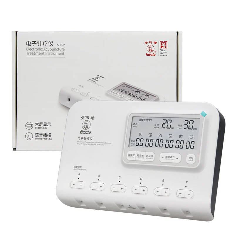 Hwato SDZ-V Electrical Acupuncture Therapy Nerve and muscle stimulator 6 Channel EMS TENS Electroacupuncture Stimulator Massager