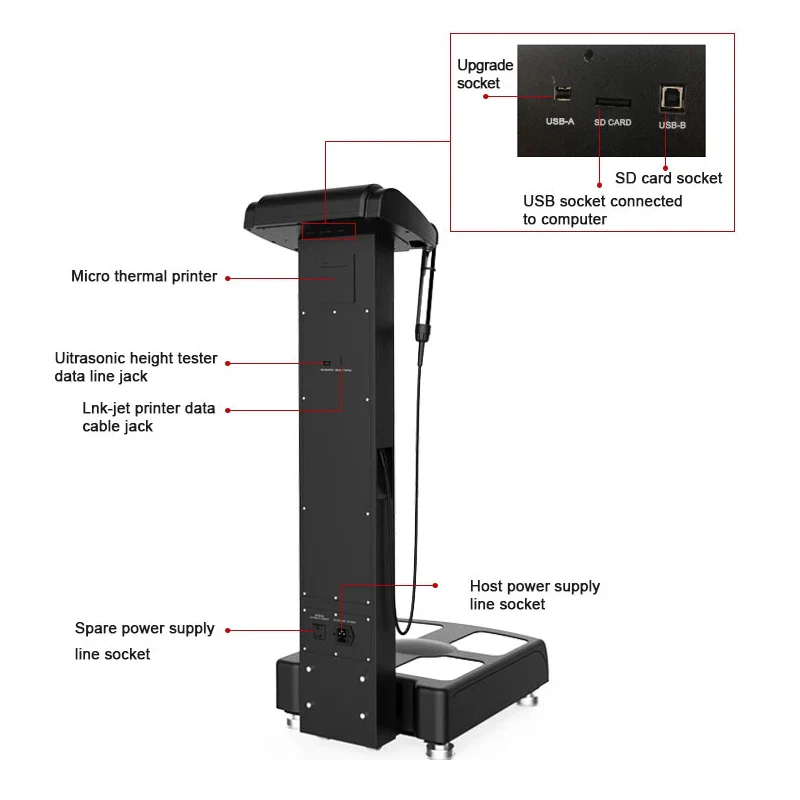 Bmi Body Analyzer GS6.5C+ Machine Professional Health Care Weight Test Fat Composition with WIFI Blueteeth And HP Color Printer - Image 6