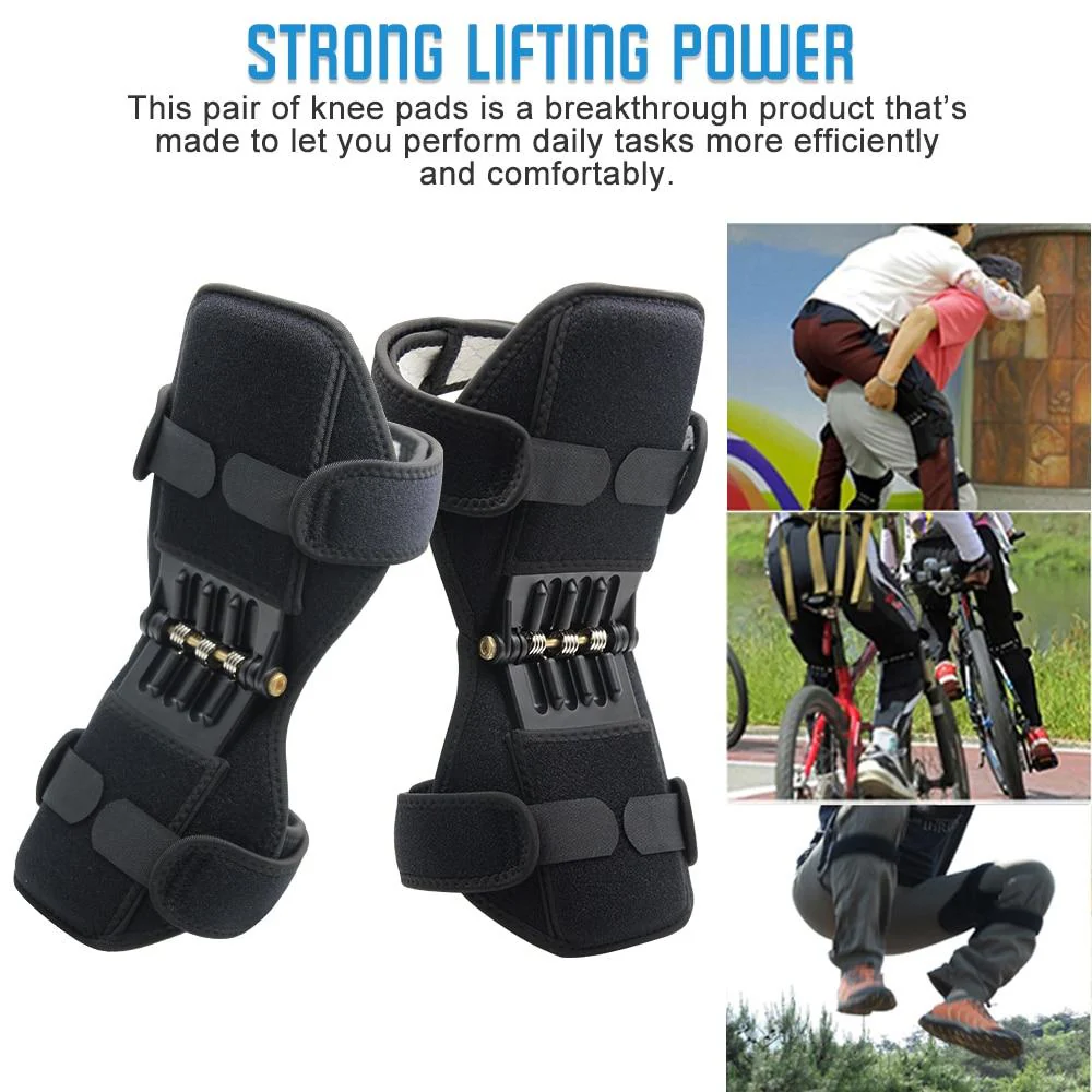 Breathable Non-slip Joint Support Knee Pads Powerful Rebound Spring Force Knee Booster Power Knee Pads Care Tool - Image 4