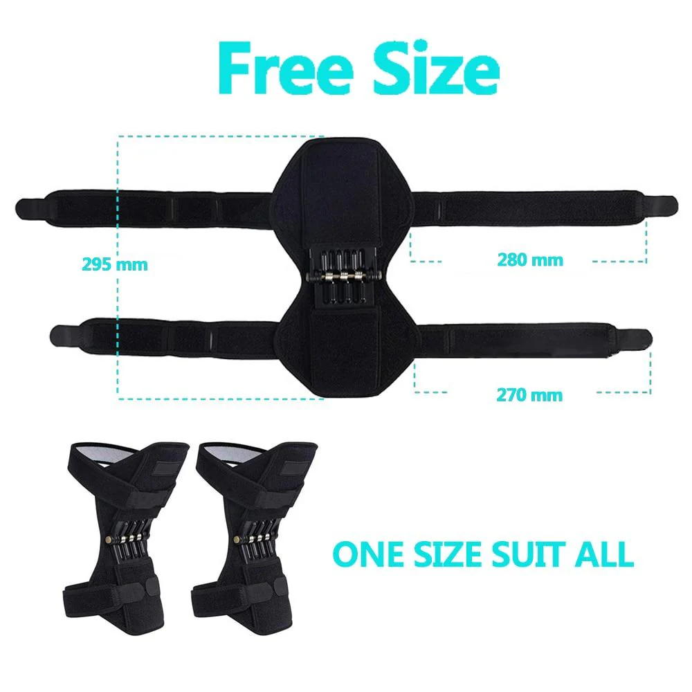 Breathable Non-slip Joint Support Knee Pads Powerful Rebound Spring Force Knee Booster Power Knee Pads Care Tool - Image 7