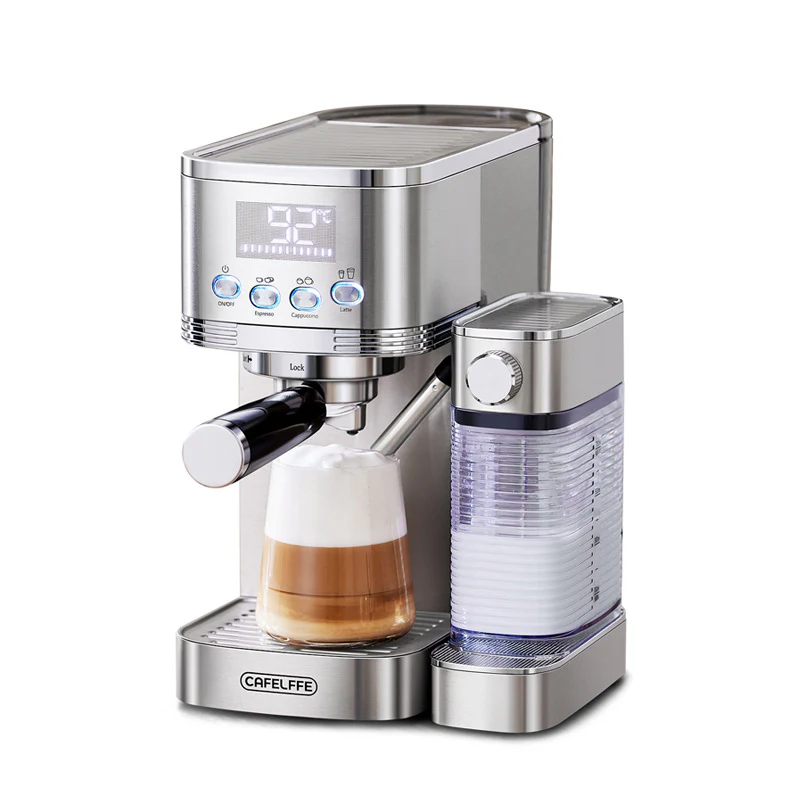 Cafelffe Fully Automatic Espresso Machines Automatic Milk Froth Ground Coffee Stainless Steels Cappuccino maker Cafeteria 20Bar - Image 7