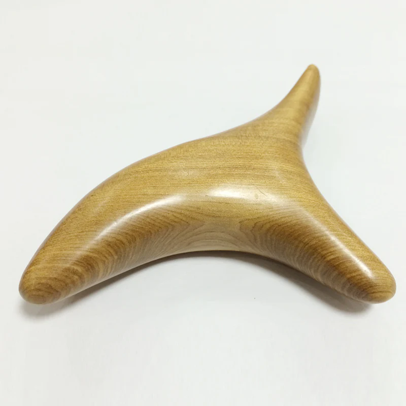 Camphor Wood Trigonometric Massage Cone Wooden Lymphatic Massage Stick Foot Massager GuaSha Board - Image 4