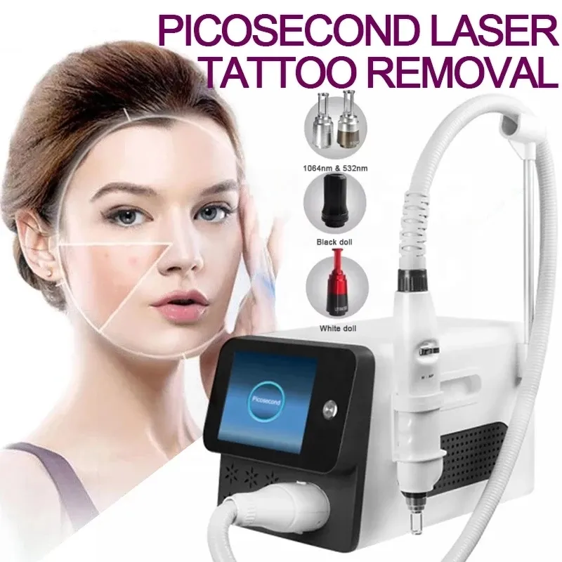 CE Portable Q Switch Nd Yag Laser Tattoo Removal Machine 1064nm 532nm 1320nm Skin Whitening Pigment Removal Tattoo Remover Lazer - Image 2