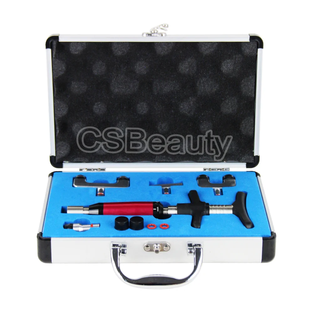 Chiropractic Adjustment Tool Spine 6 Levels 4 Heads Therapy Adjust Vertebration Tools Massager Manual Gun Set - Image 10