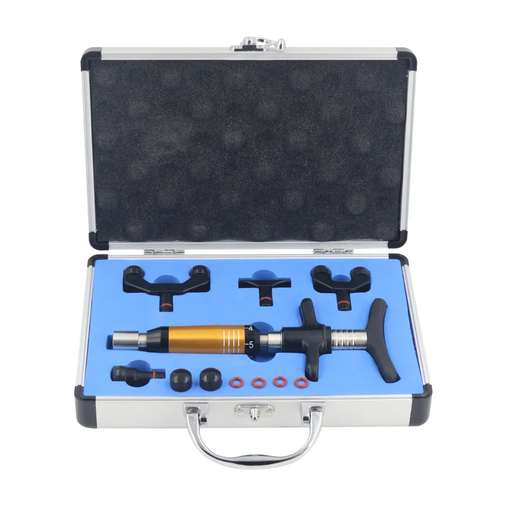 Chiropractic Adjustment Tool Spine 6 Levels 4 Heads Therapy Adjust Vertebration Tools Massager Manual Gun Set - Image 13