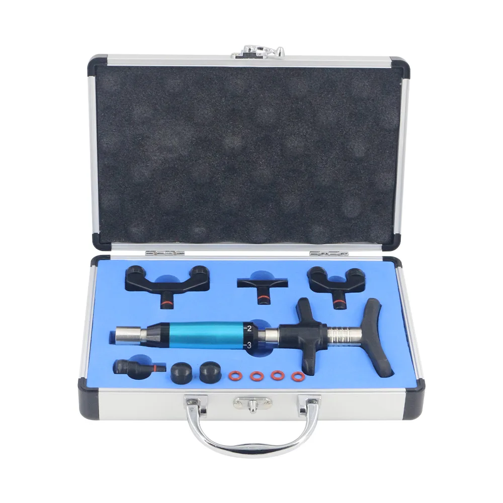 Chiropractic Adjustment Tool Spine 6 Levels 4 Heads Therapy Adjust Vertebration Tools Massager Manual Gun Set - Image 14