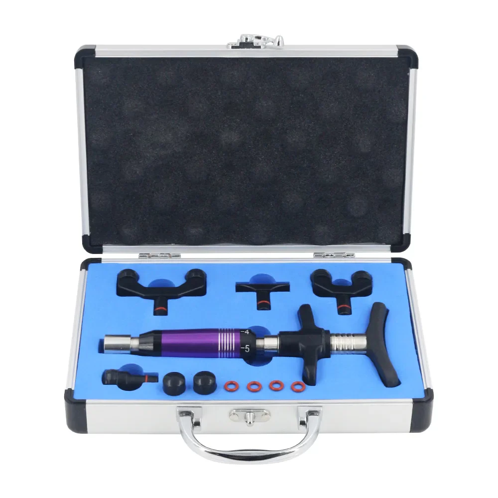 Chiropractic Adjustment Tool Spine 6 Levels 4 Heads Therapy Adjust Vertebration Tools Massager Manual Gun Set - Image 8