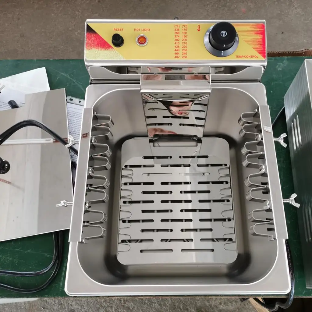 Commercial Automatic Cheese Hot dog Sticks Fryer 12L Large Capacity 110V Electric Deep Hot Corn Dog Fryer with stainless steel - Image 3
