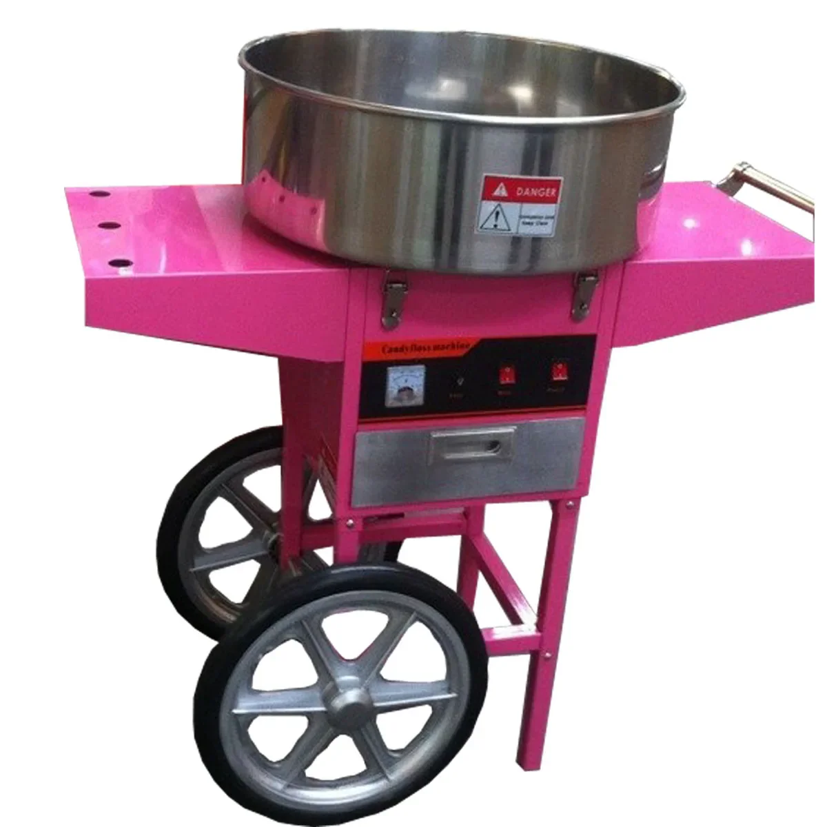 Commercial Quality Cotton Candy Machine Cart and Electric Candy Floss Macker - Image 2