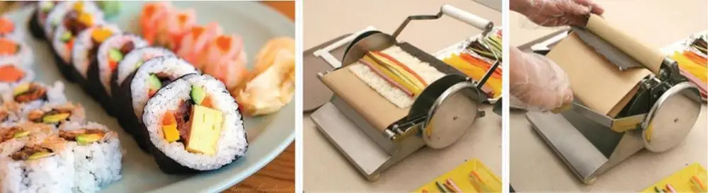 Commercial Stainless Steel Manual Sushi Maker Roll Making Machine Sushi Riceball Maker mold for sushi - Image 5