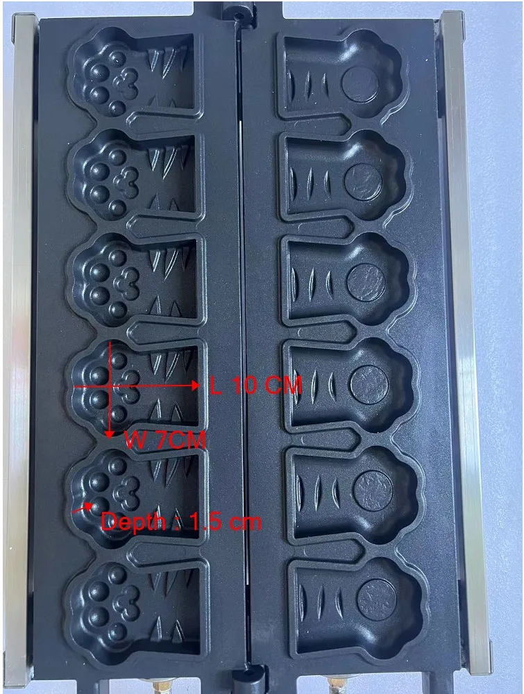 Commercial Tiger Paw Shaped Cartoon Waffle Maker Waffle Machine Cat'S Paw Waffle Iron Baking Pan - Image 2