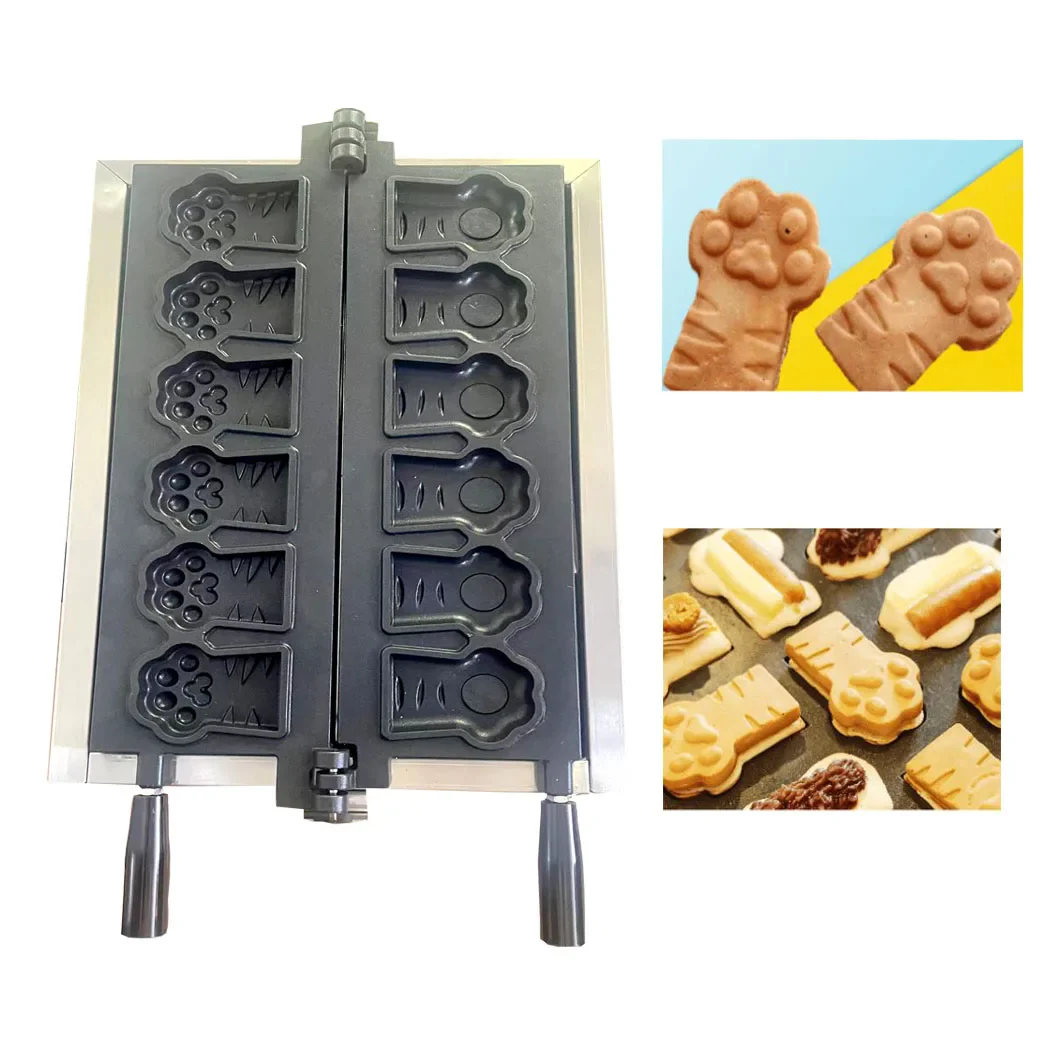 Commercial Tiger Paw Shaped Cartoon Waffle Maker Waffle Machine Cat'S Paw Waffle Iron Baking Pan - Image 3