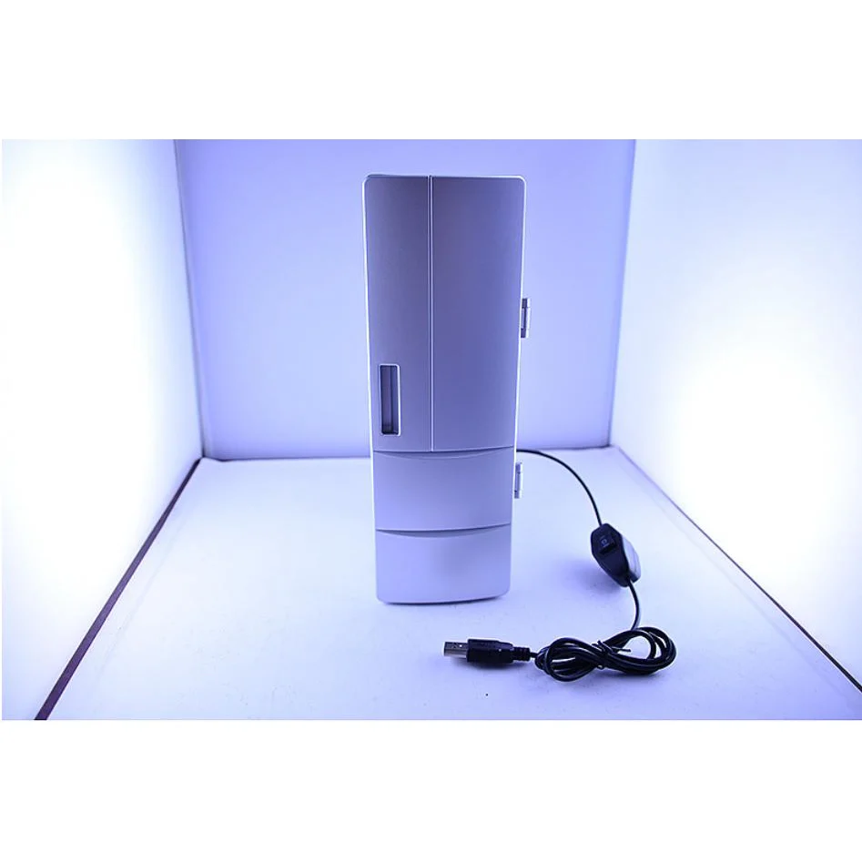 Compact Mini USB Fridge Freezer Cans Drink Beer Cooler Warmer Travel Car Office Use - Image 3