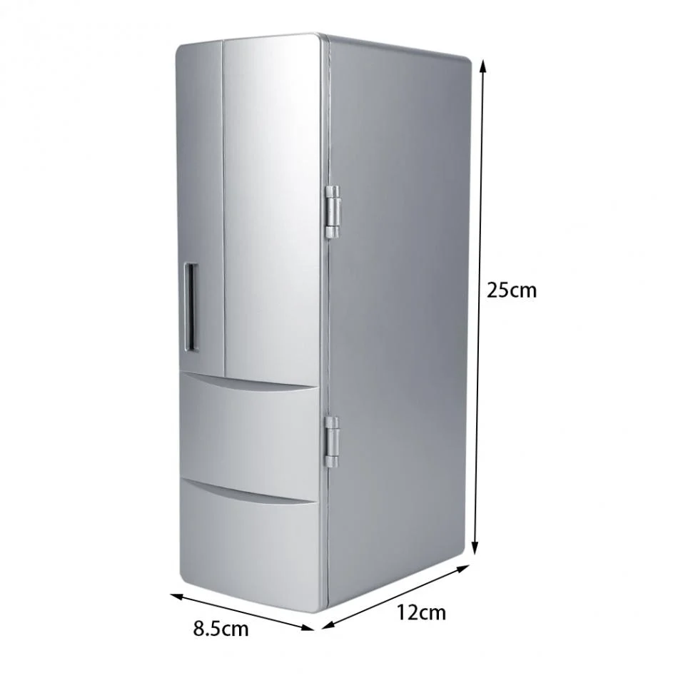 Compact Mini USB Fridge Freezer Cans Drink Beer Cooler Warmer Travel Car Office Use - Image 9
