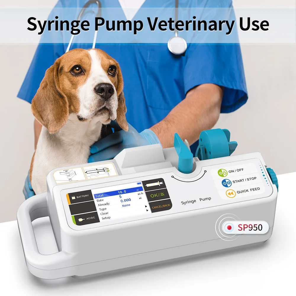 CONTEC Brand Syringe Pump SP950 LCD Real-Time Alarm Rechargable Battery For Human Or Veterinary Use - Image 6