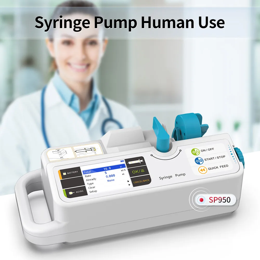 CONTEC Brand Syringe Pump SP950 LCD Real-Time Alarm Rechargable Battery For Human Or Veterinary Use - Image 7