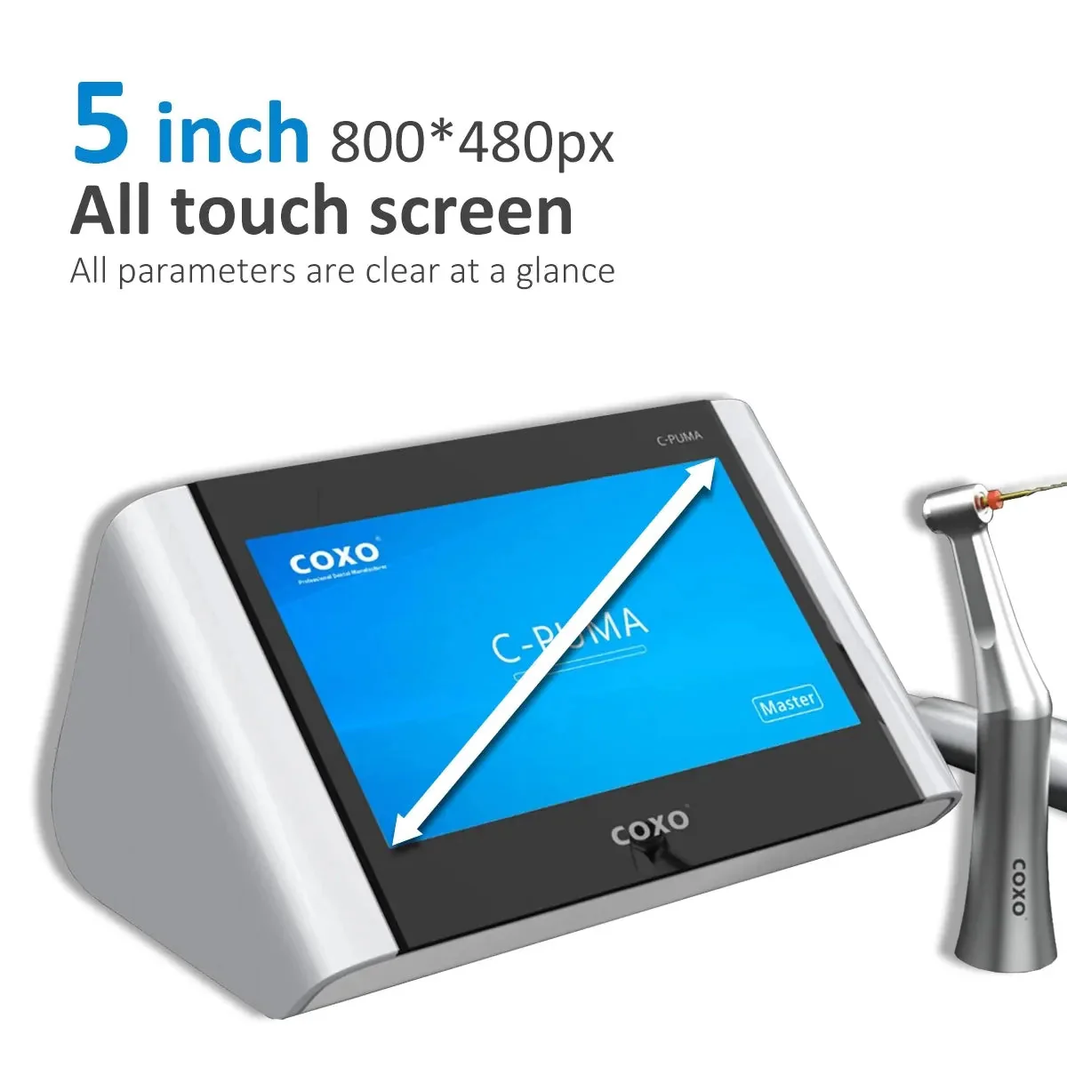 COXO SOCO C-PUMA Master Dental Electrical motor 2 In1 With Light Touch Screen Internal Water Channel Spray Handle 6: 1 Brushless - Image 2