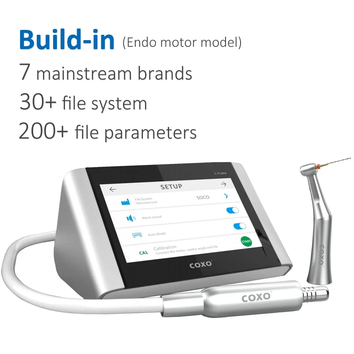 COXO SOCO C-PUMA Master Dental Electrical motor 2 In1 With Light Touch Screen Internal Water Channel Spray Handle 6: 1 Brushless - Image 3