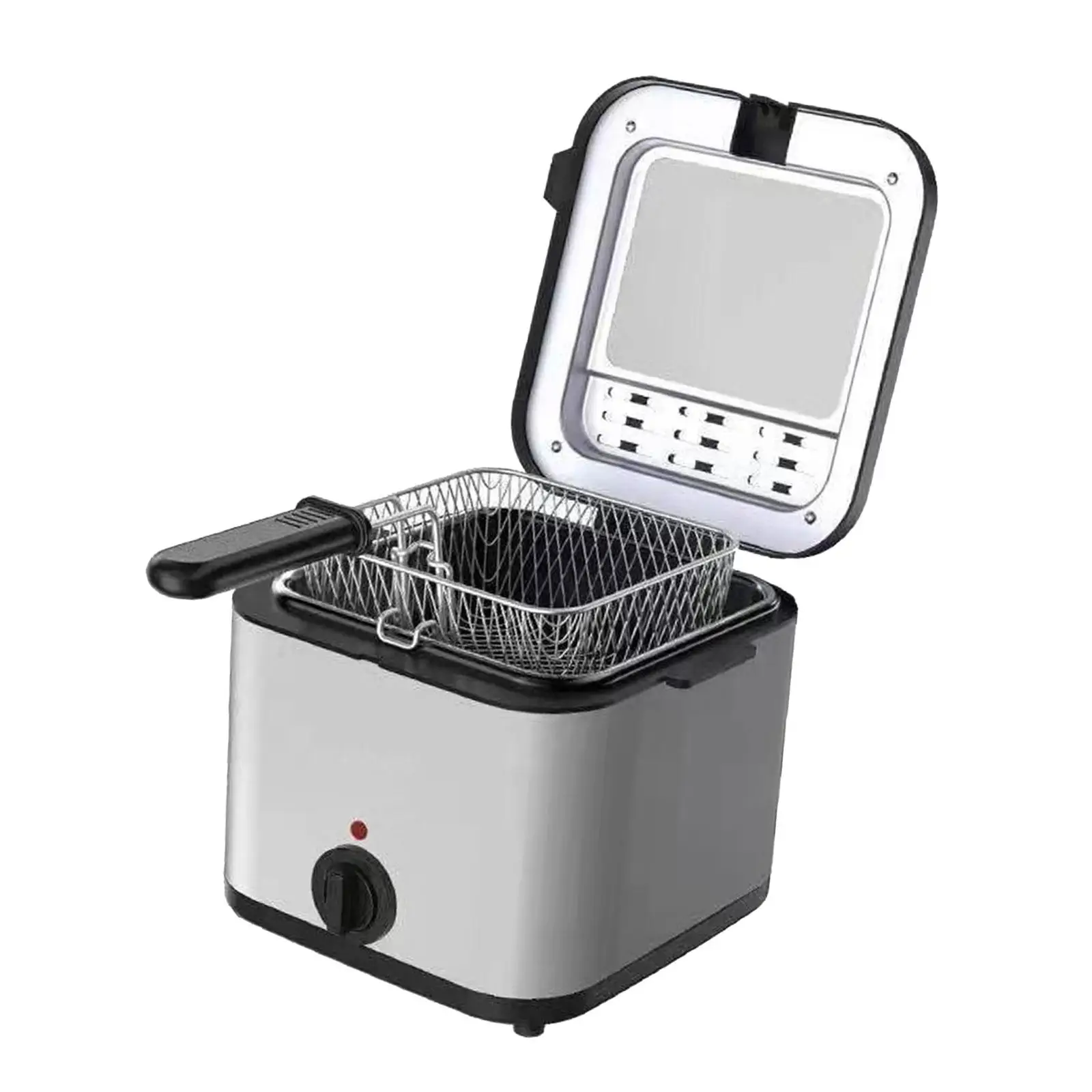 Deep Frying Pot Nonstick Coating Electric Deep Fryer Fish Fryer Deep Fryer Pot for Kitchen Countertop Restaurant Chips - Image 3