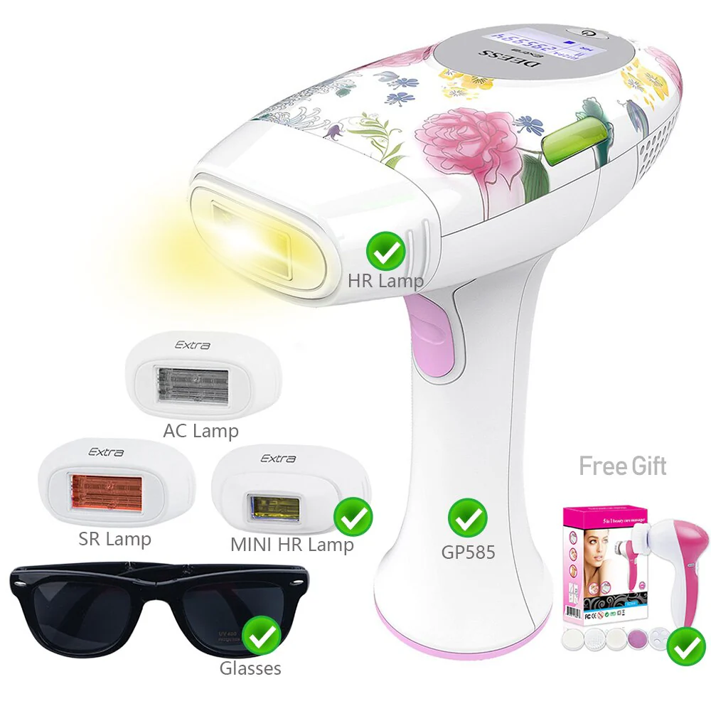 DEESS GP585 3 In 1 Speed-Up Version Permanent Hair Removal Laser Epilator Beauty Kit Series Acne Clear Skin Rejuvenation for face body - Image 10