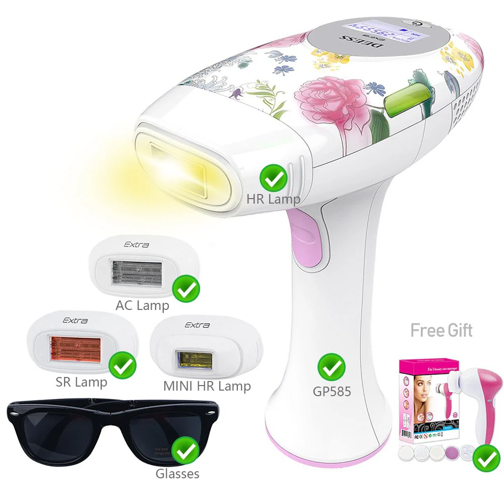 DEESS GP585 3 In 1 Speed-Up Version Permanent Hair Removal Laser Epilator Beauty Kit Series Acne Clear Skin Rejuvenation for face body - Image 11