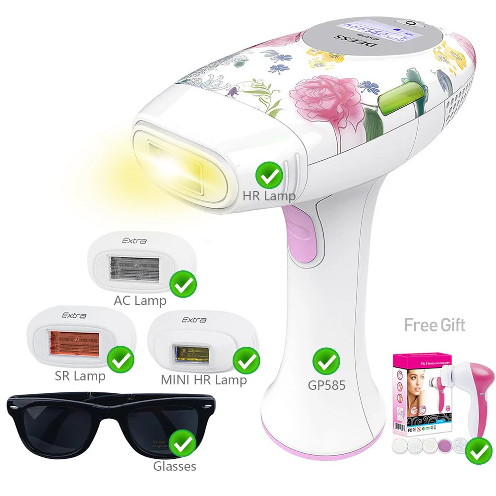 DEESS GP585 3 In 1 Speed-Up Version Permanent Hair Removal Laser Epilator Beauty Kit Series Acne Clear Skin Rejuvenation for face body - Image 12