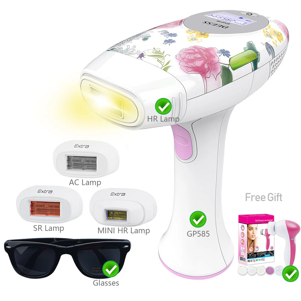 DEESS GP585 3 In 1 Speed-Up Version Permanent Hair Removal Laser Epilator Beauty Kit Series Acne Clear Skin Rejuvenation for face body - Image 7
